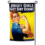 Jersey Girls Get S--t Done Garden Flag