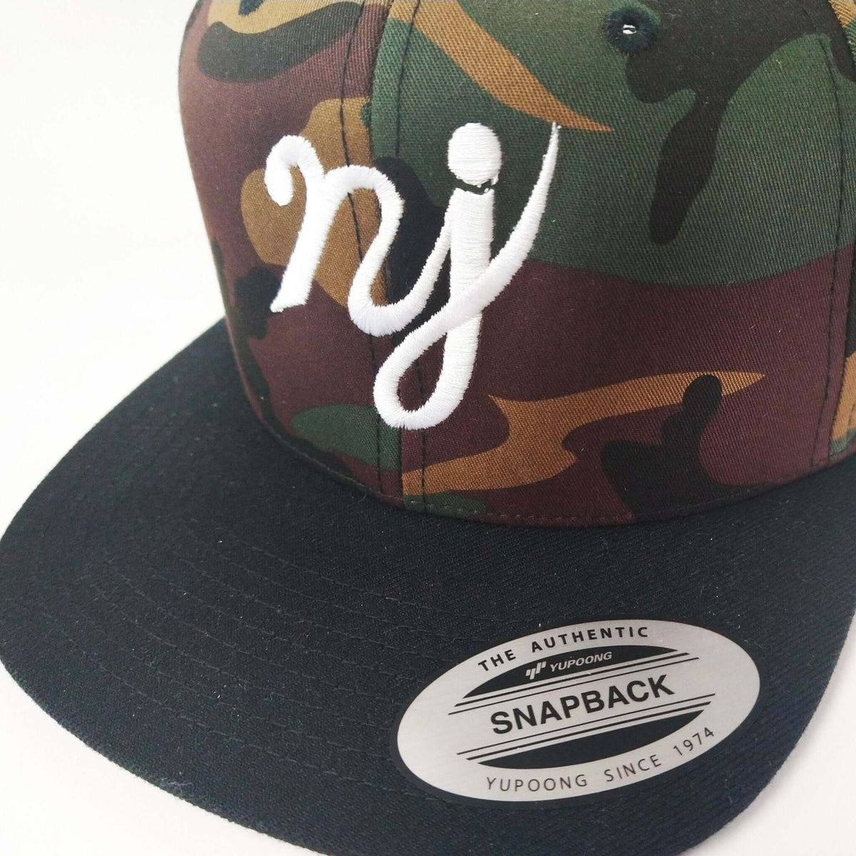 NJ New Jersey Baseball cap Front and Back NJ Era Snapback Hat Cap New