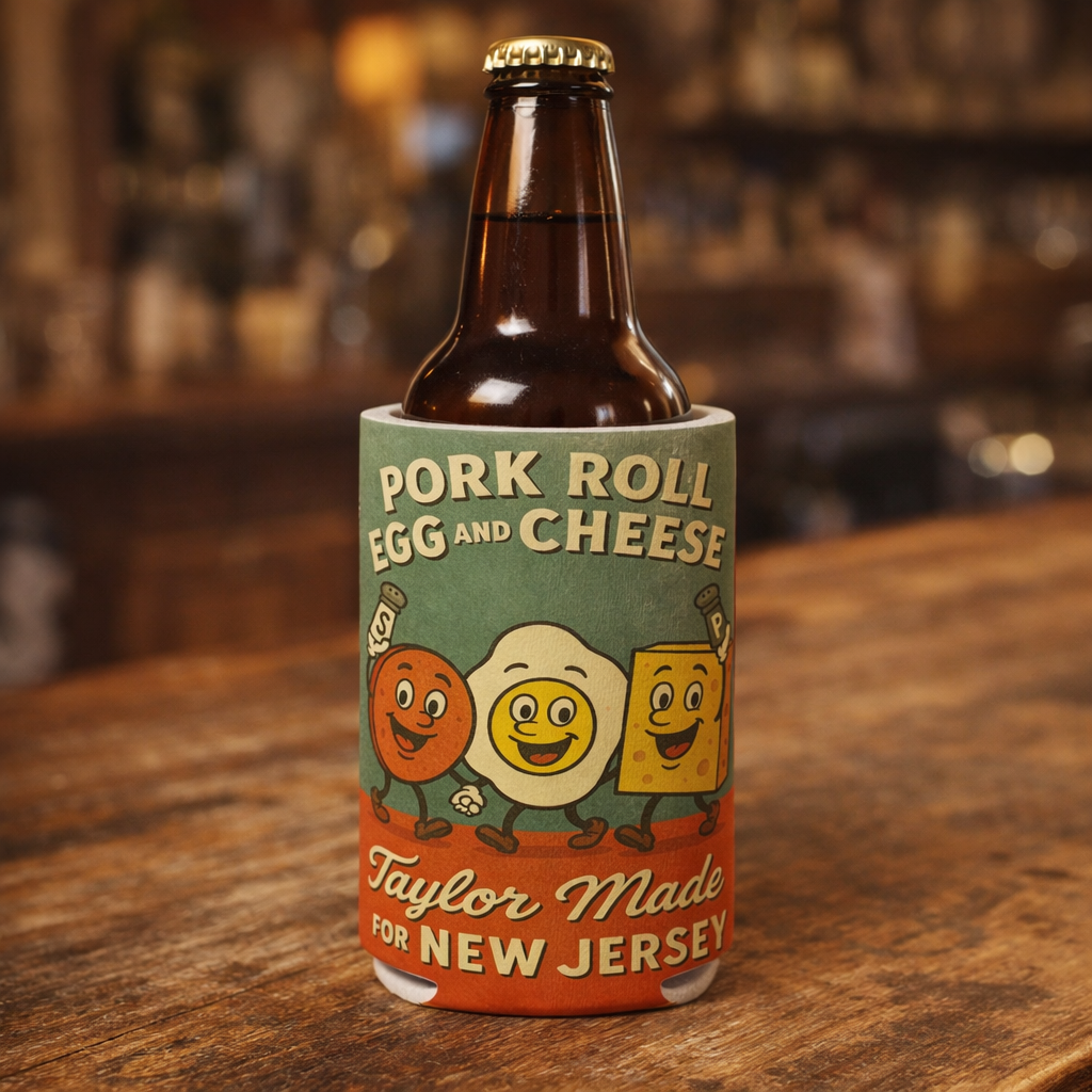 Pork Roll Egg and Cheese Taylor Made Can Cooler - True Jersey