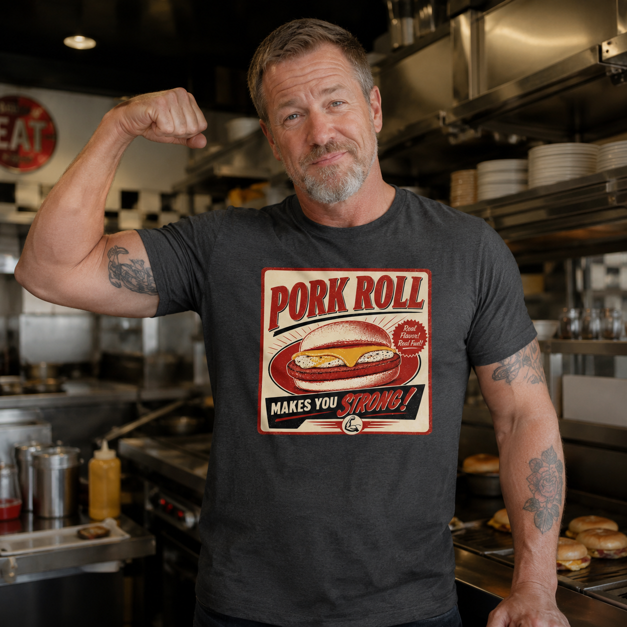 Pork Roll Makes You Strong T-Shirt - True Jersey