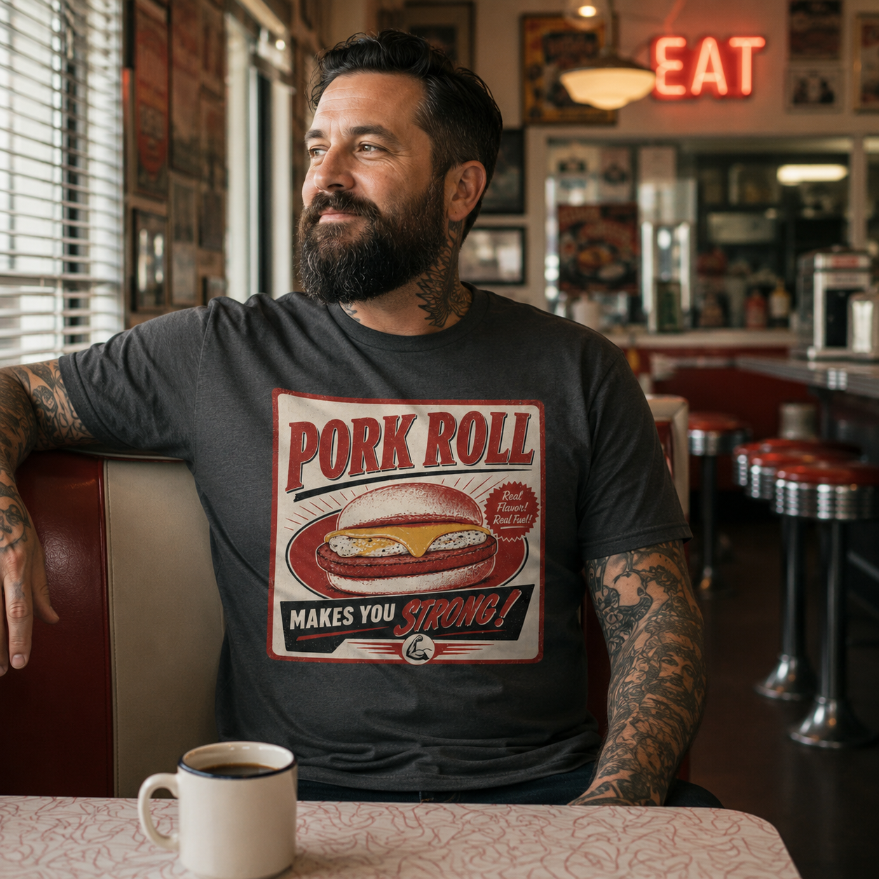 Pork Roll Makes You Strong T-Shirt - True Jersey