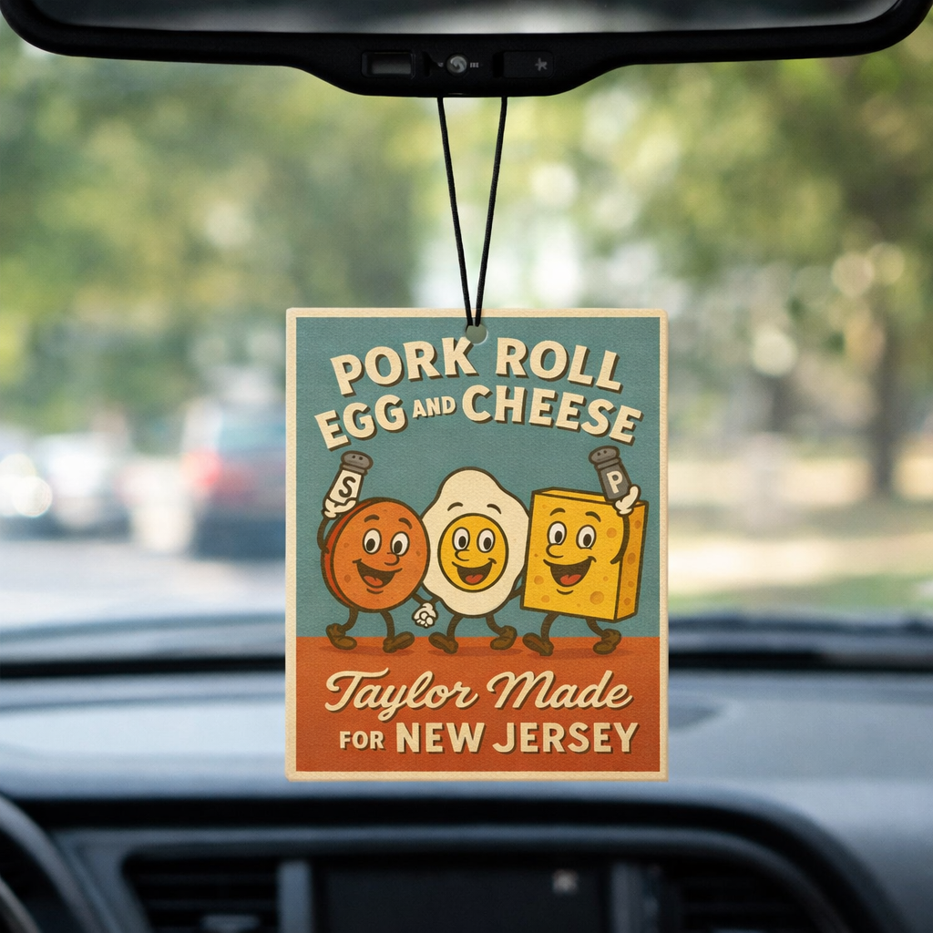 Pork Roll Egg and Cheese Taylor Made Air Freshener - True Jersey