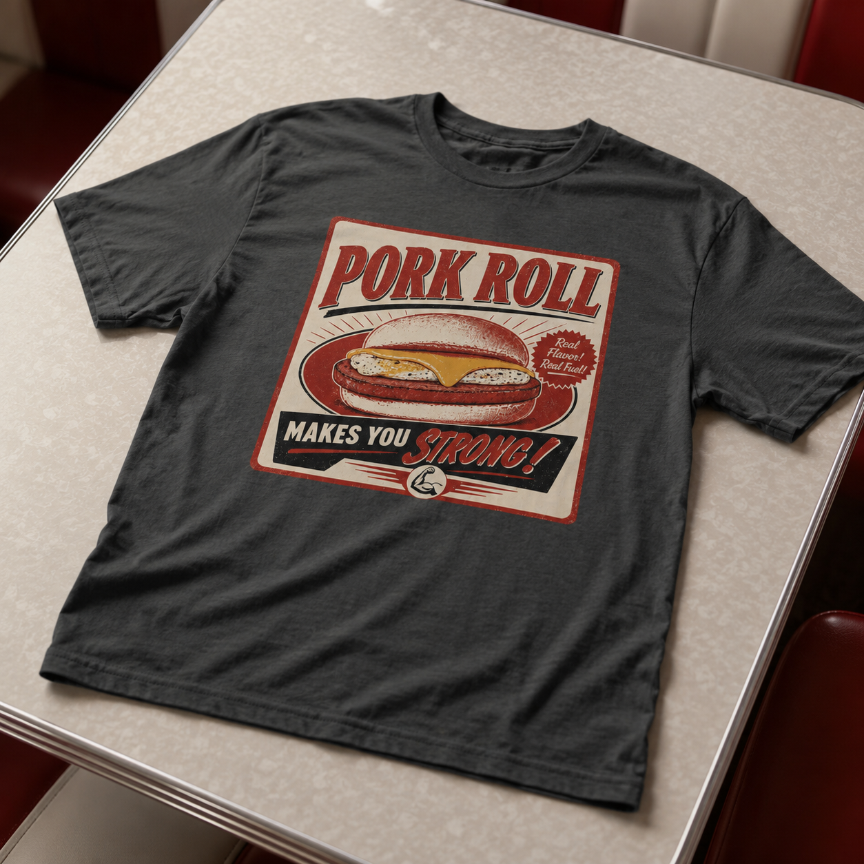 Pork Roll Makes You Strong T-Shirt - True Jersey