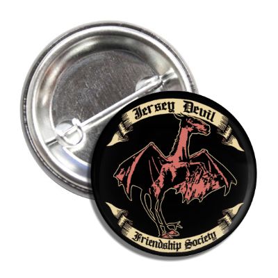 Jersey Devil Friendship Society Button - Shady Front