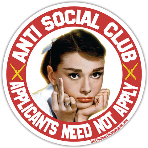 Anti Social Club Sticker - Shady Front