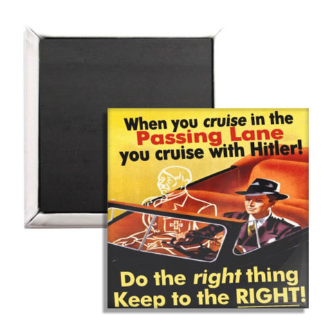 Keep Right Pass Left Fridge Magnet - True Jersey