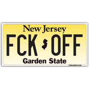 License Plate "FCK OFF" Car Magnet - Shady Front