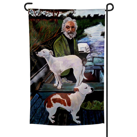 Goodfellas Dog Painting Garden Flag