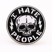 I Hate People Enamel Pin - Shady Front