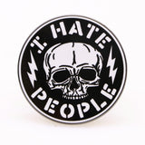 I Hate People Enamel Pin