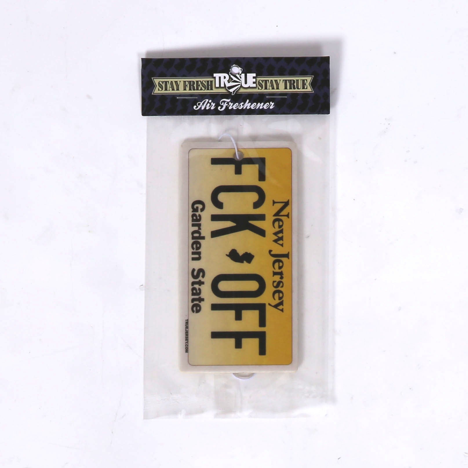 License Plate "FCK-OFF" Air Freshener - Shady Front