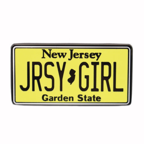 Jersey Girl License Plate Enamel Pin