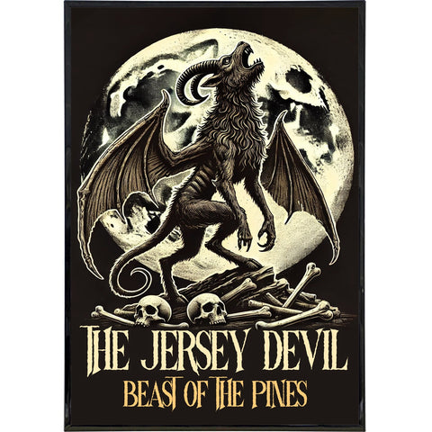 Jersey Devil Beast of the Pines Poster Print