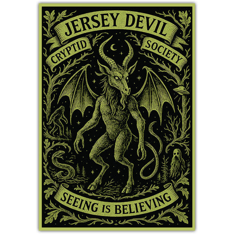Jersey Devil Cryptid Society Sticker