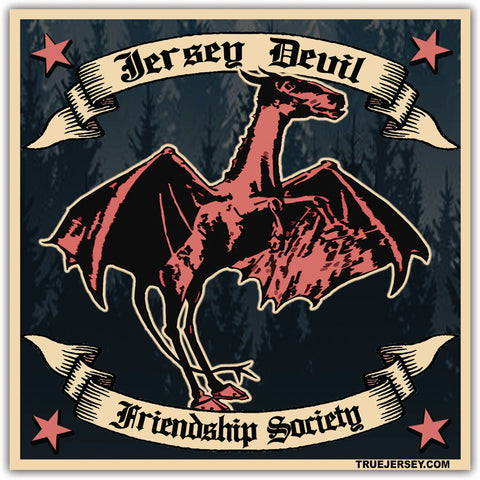 Jersey Devil Friendship Society Sticker - True Jersey