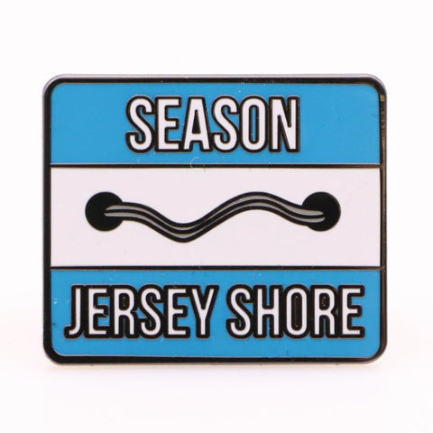 Jersey Shore Season Beach Badge Enamel Pin