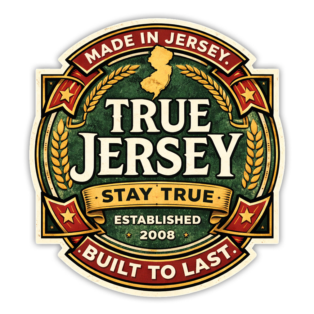 True Jersey logo with text and design elements on a white background