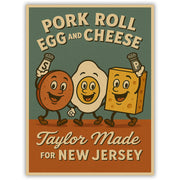 Pork Roll Egg and Cheese Taylor Made Car Magnet - True Jersey