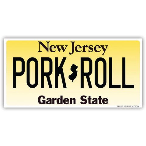 Pork Roll License Plate Car Magnet