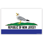 Republic of New Jersey Car Magnet - Shady Front
