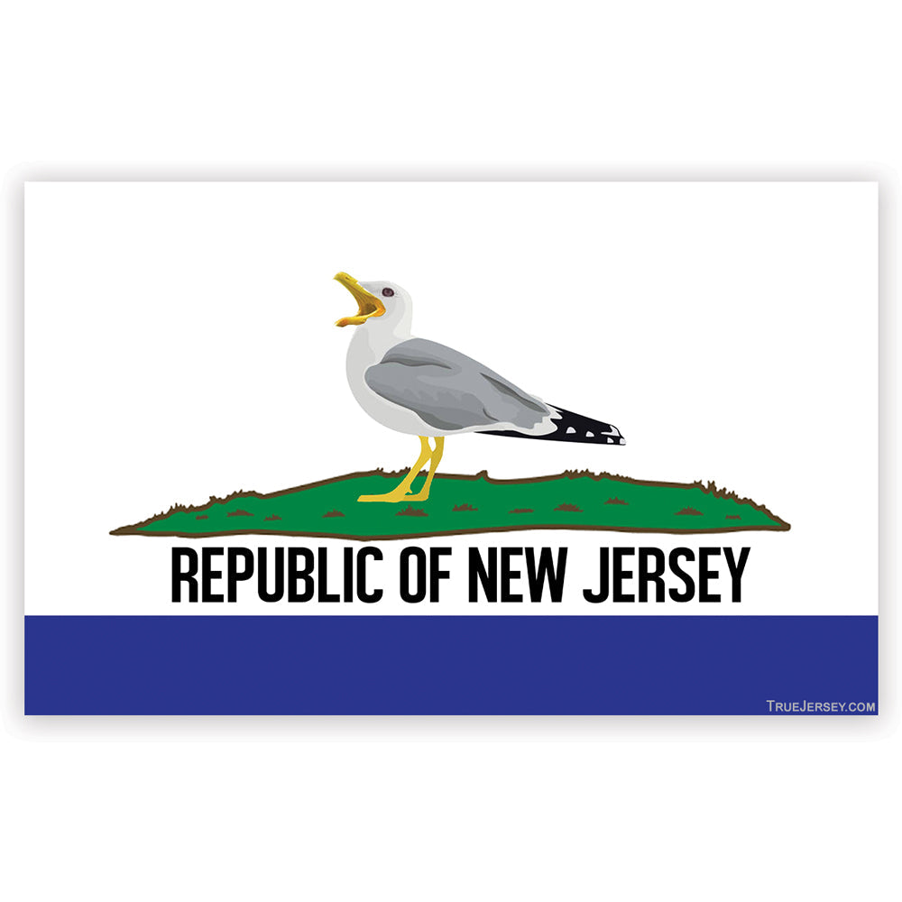 Republic of New Jersey Car Magnet - Shady Front