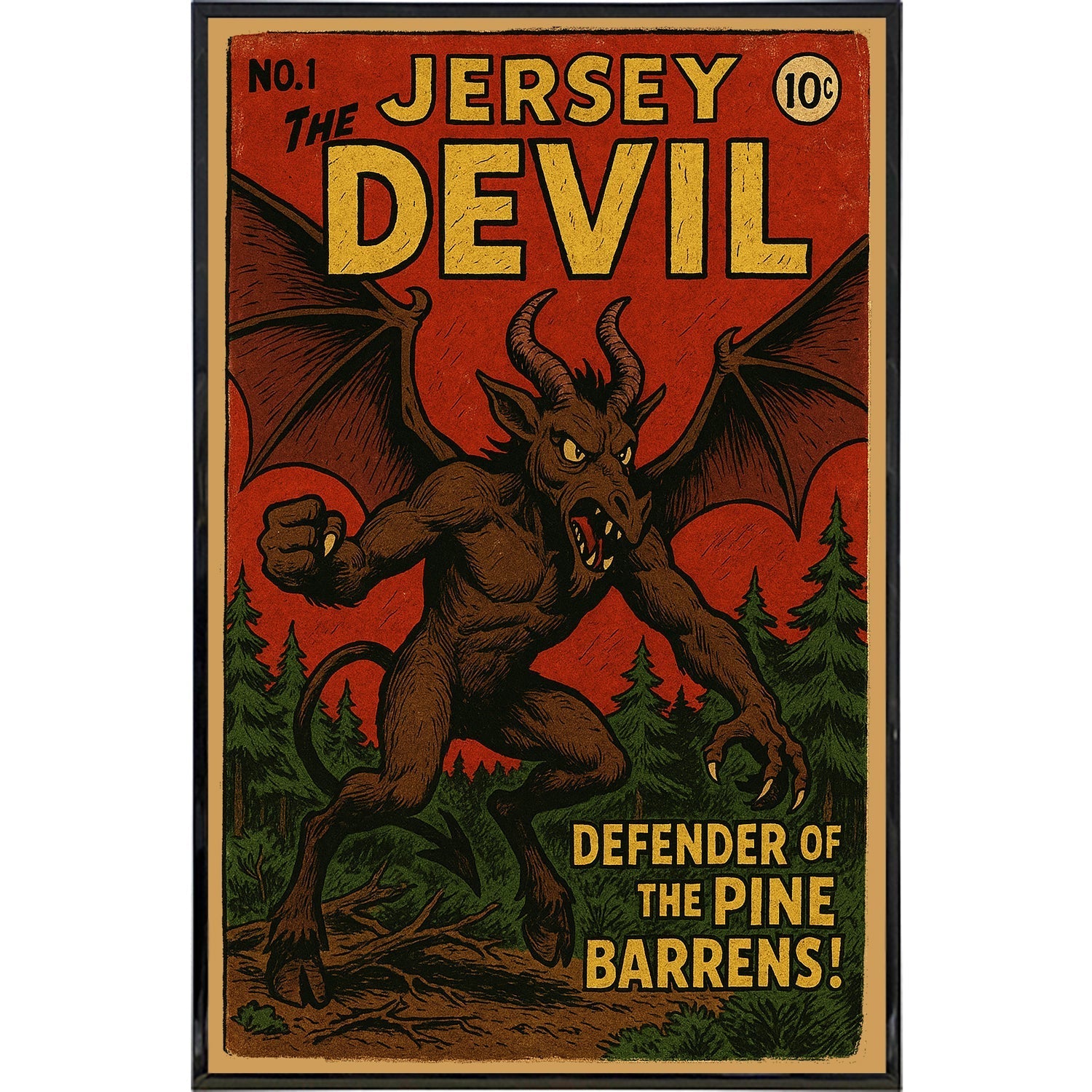 The Jersey Devil Number One Poster Print - True Jersey
