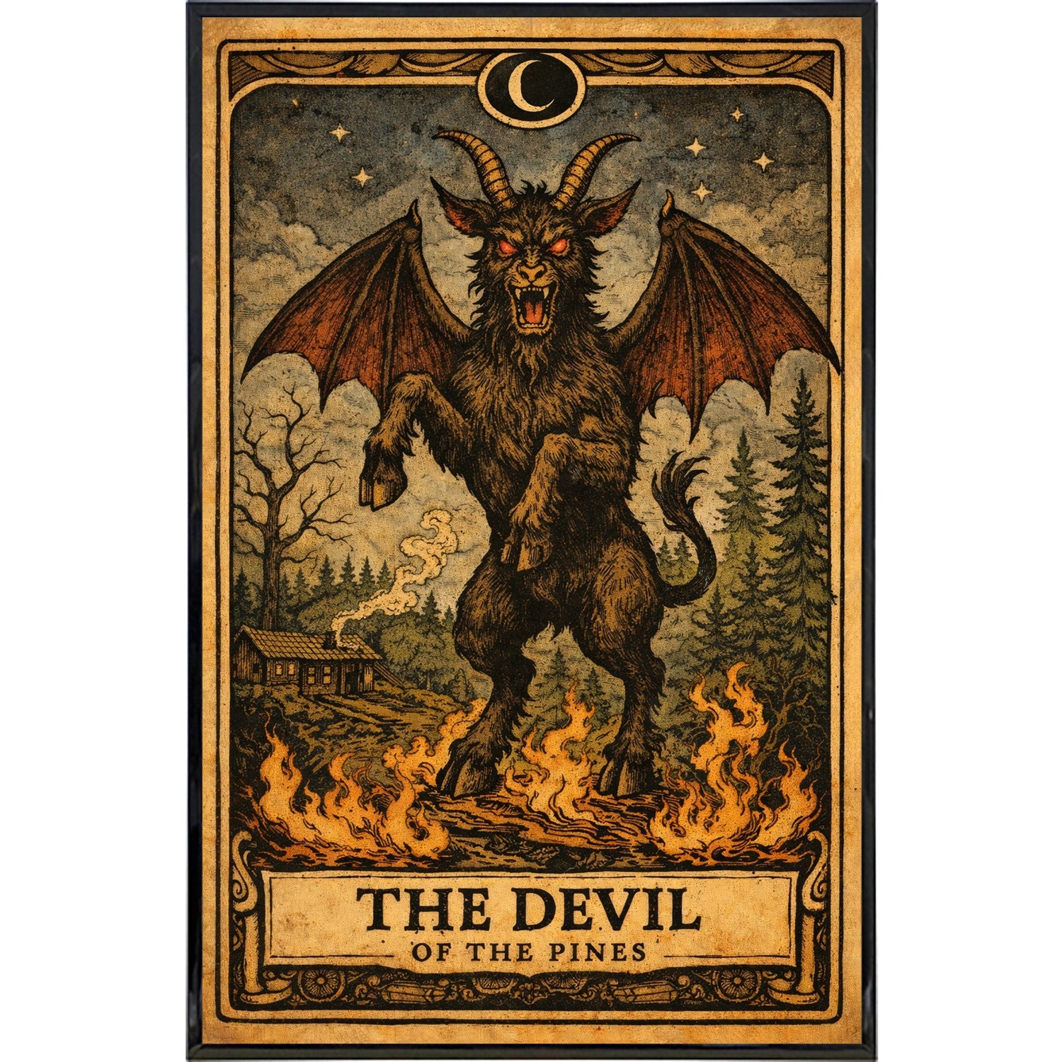 The Jersey Devil Tarot Card Print - Shady Front