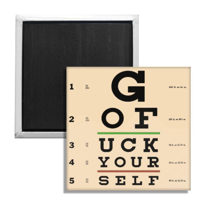 Eye Exam Chart Fridge Magnet - True Jersey