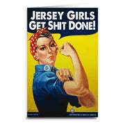 Jersey Girls Get S--t Done Greeting Card