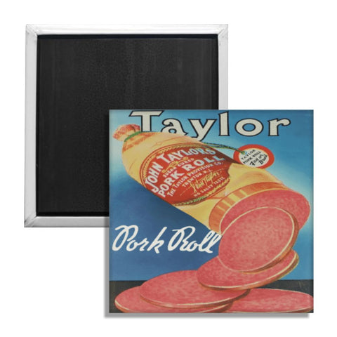 Vintage Taylor Pork Roll Ad Fridge Magnet - True Jersey