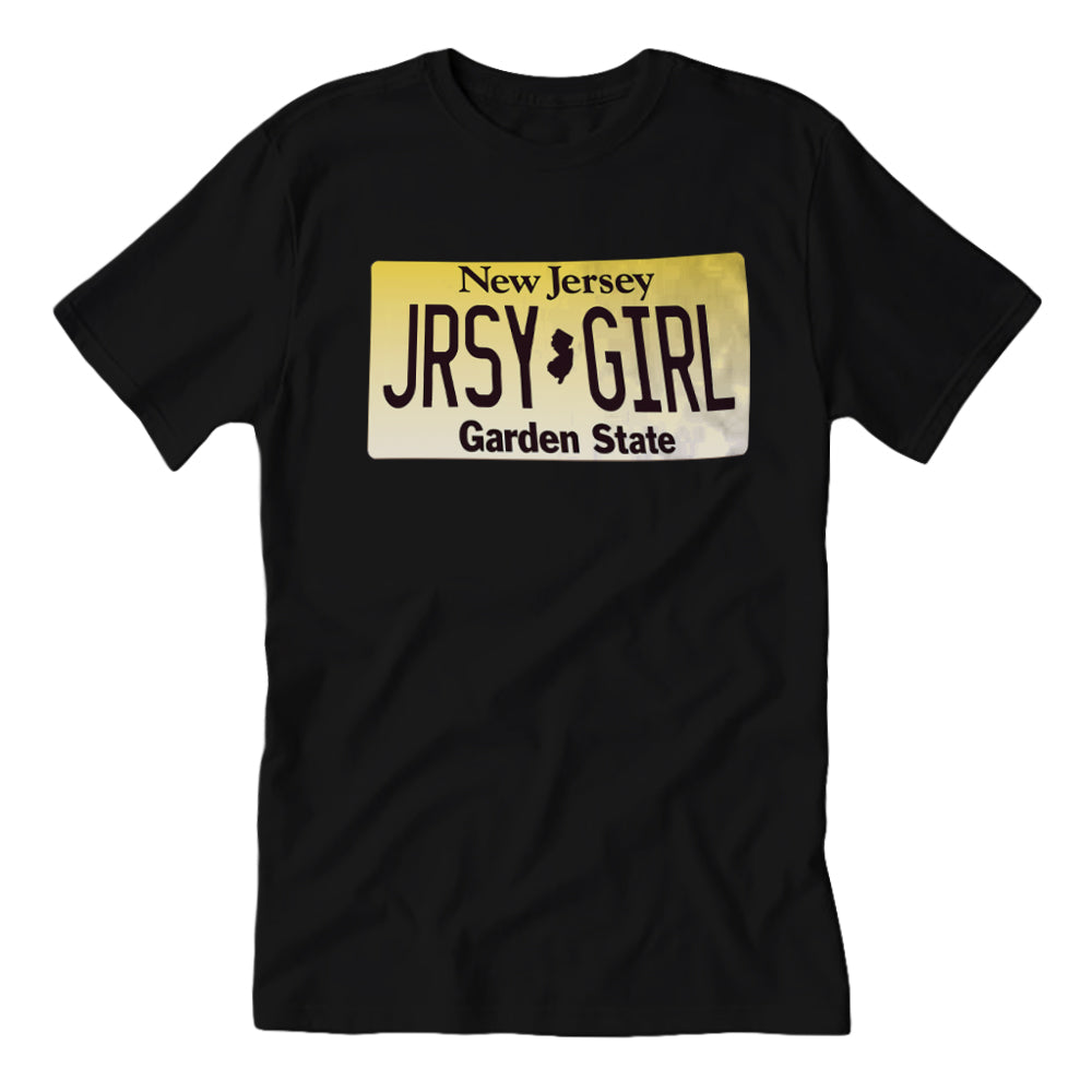 Jersey Girl New Jersey License Plate T-Shirt Jersey Girl New Jersey License Plate T-Shirt
