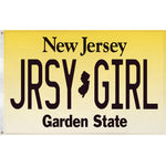 Jersey Girl License Plate Flag