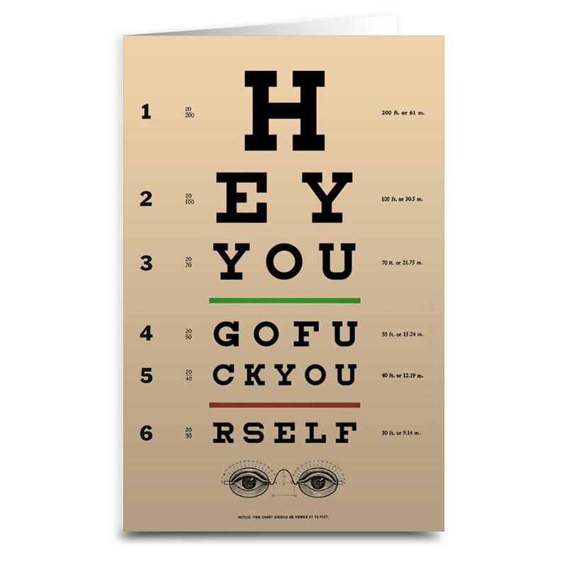 Eye Test Chart Card – True Jersey