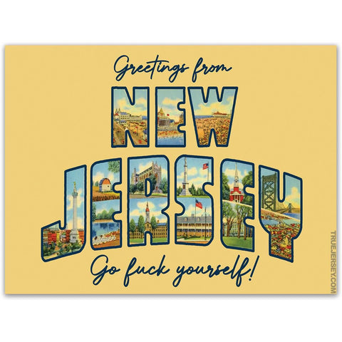 Greetings from New Jersey Car Magnet - True Jersey