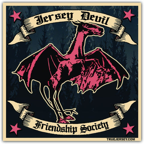 Jersey Devil Friendship Society Sticker - True Jersey