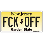 License Plate "FCK OFF" Car Magnet - True Jersey