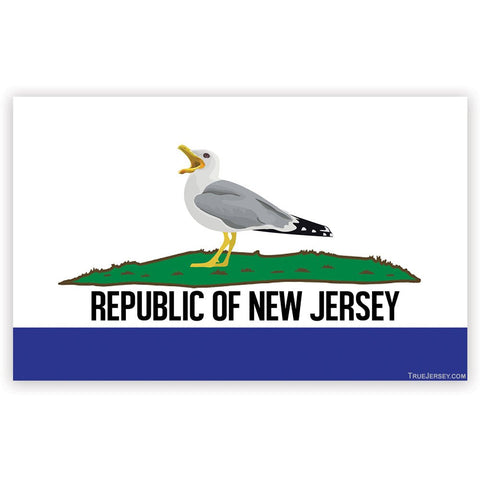 Republic of New Jersey Car Magnet - True Jersey